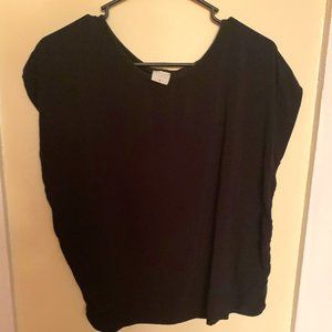 Sleeveles Black Linen Top